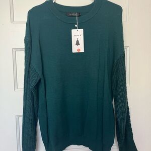 Zesica sweater. Teal. Size medium.